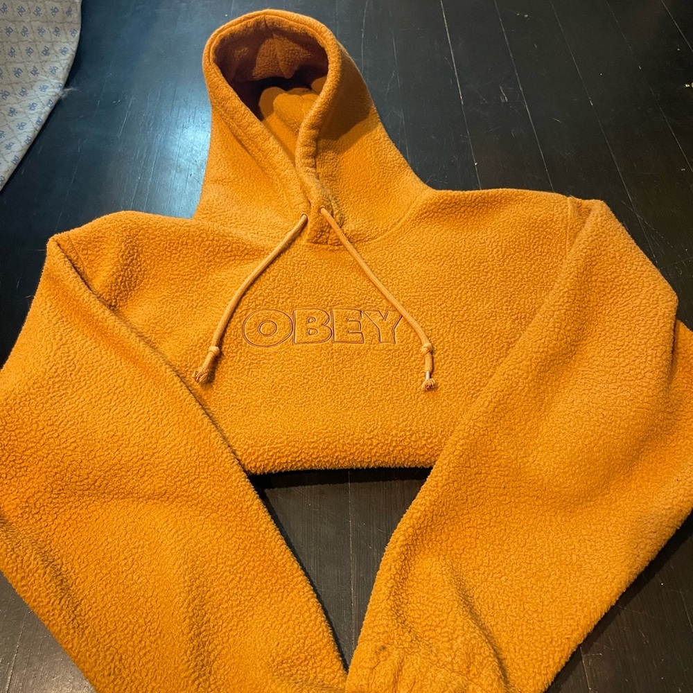 Obey Warm Tangerine Fleece Pullover